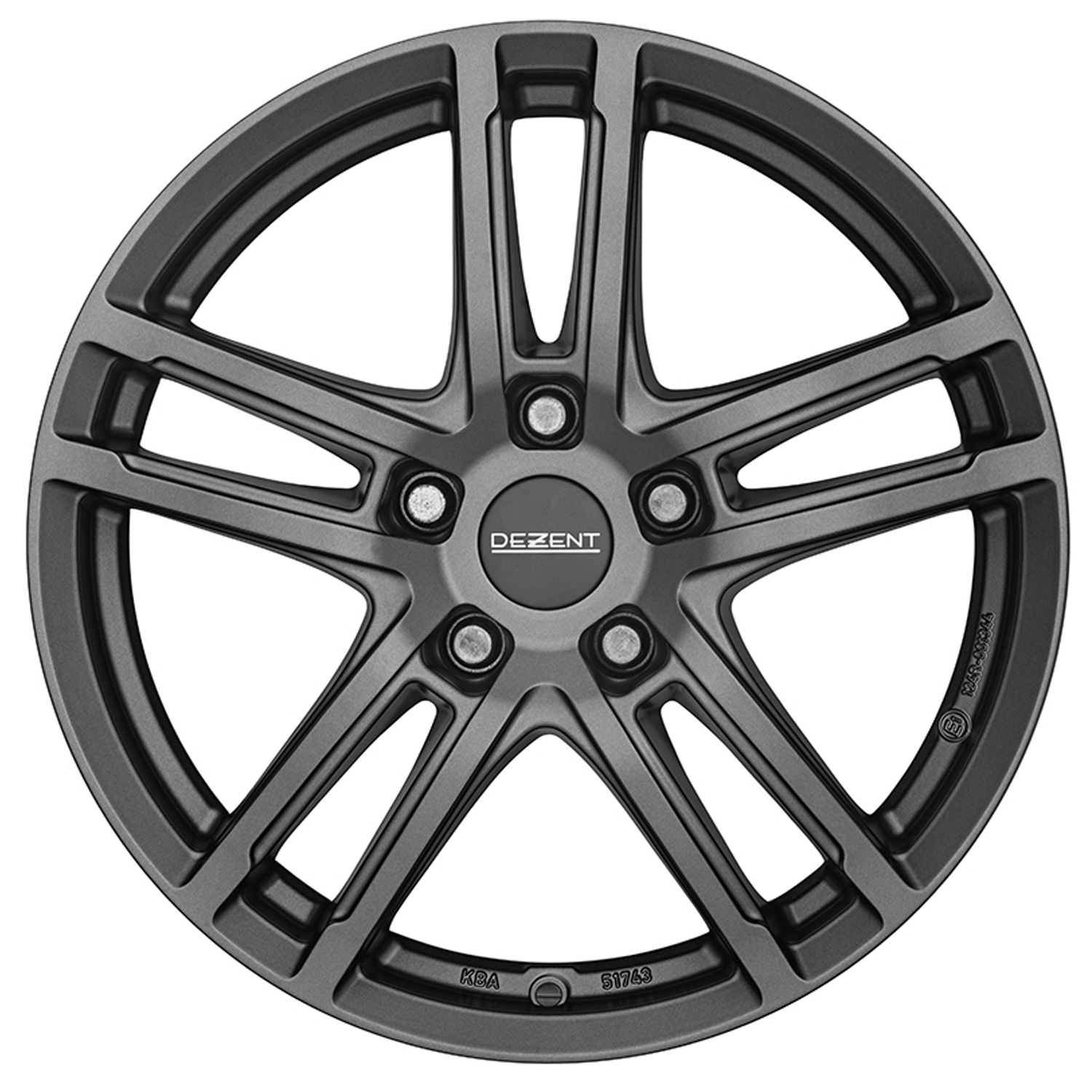 DEZENT Felg TZ-c graphite 8.0x18 ET30 5x112 18 tommer